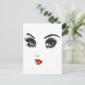 Schönheitstier Postkarte (Stehend Vorderseite)