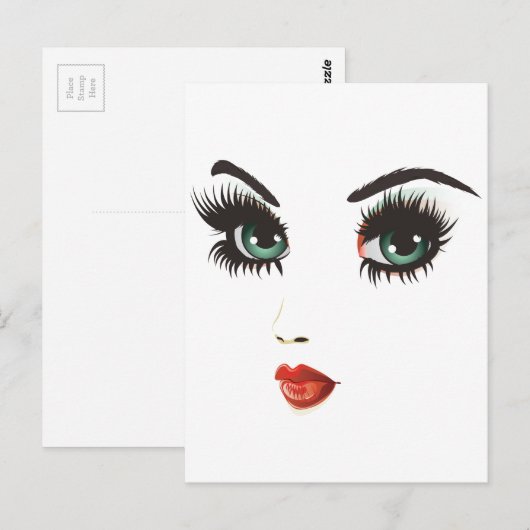 Schönheitstier Postkarte (Vorne/Hinten)