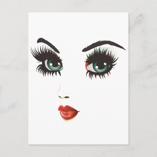 Schönheitstier Postkarte (Vorderseite)