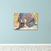 Schönheitstoilette Leinwanddruck (Insitu (Holzboden))