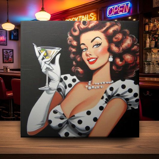 Schönheitstrank Pin Up Fliese