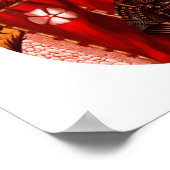 Schönheitsvogel Poster (Ecke)