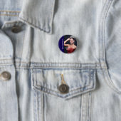 Schönheitswettbewerb-Button-Anstecker - Helle Schr Button (Beispiel)