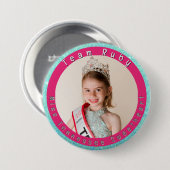 Schönheitswettbewerb-Button Button (Vorne & Hinten)