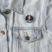 Schönheitswettbewerb-Button | Königlich Blau Schim Button (Beispiel)