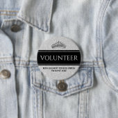 Schönheitswettbewerb Button Pin Silber Schärpe Fre (Beispiel)