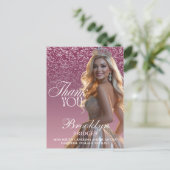 Schönheitswettbewerb Danke - Raspberry Sparkle Aus Postkarte (Stehend Vorderseite)