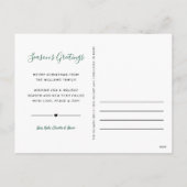 Schönste Feiertage Grünes Buffalo FotoCollage Feiertagspostkarte (Rückseite)