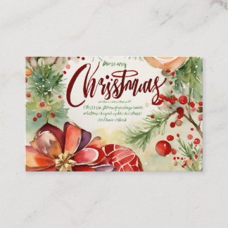 schönste Kartenkrippen Visitenkarte