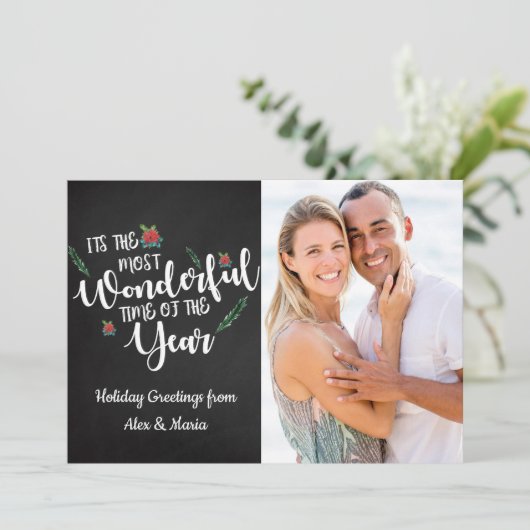 schönste Zeit des Jahres Weihnachten Foto (Stehend Vorderseite)