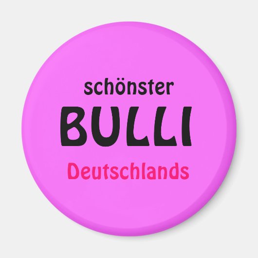 schönster, BULLI, Deutschlands Magnet (Vorne)