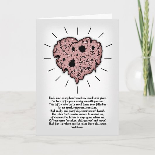 Schönstes Herz Karte (Vorderseite)