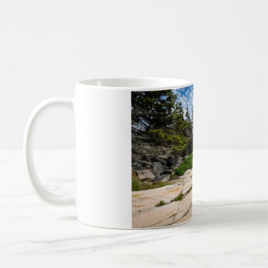 Schoodic Point in Acadia National Park in Maine Kaffeetasse (Links)