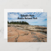 Schoodic Point in Acadia National Park in Maine Postkarte (Vorne/Hinten)