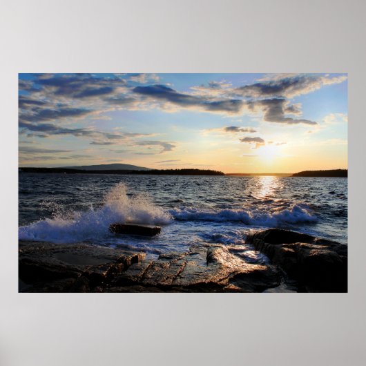'Schoodic Sunset' Poster (Vorne)