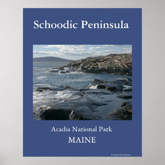 Schoodische Halbinsel Poster (Vorne)