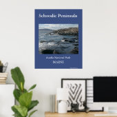 Schoodische Halbinsel Poster (Heimbüro)