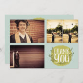 School Abschluss DANKE DANK Foto Card Ankündigung (Vorne/Hinten)