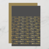 School Abschluss Herzlichen Glückwunsch Grußkarte Einladung (Vorne/Hinten)