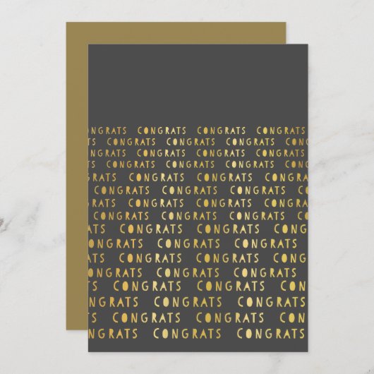 School Abschluss Herzlichen Glückwunsch Grußkarte Einladung (Vorne/Hinten)