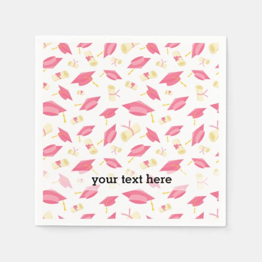 School Abschluss Herzlichen Glückwunsch Serviette (Vorderseite)