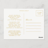 School Abschluss Vielen Dank Foto Frame Postcard Postkarte (Rückseite)