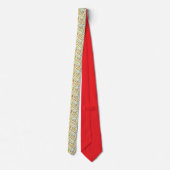 School Art Teacher Pattern Necktie Tie Krawatte (Rückseite)