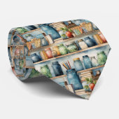 School Art Teacher Pattern Necktie Tie Krawatte (Gerollt)