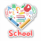 School Aufkleber (Vorderseite)