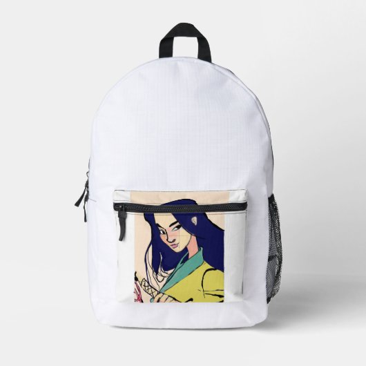 School Bag. Bedruckter Rucksack (Vorderseite)