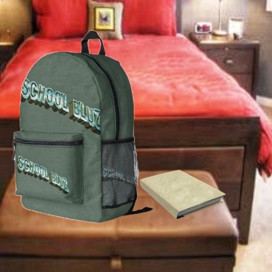 School Bluz-3D Bedruckter Rucksack