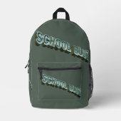 School Bluz-3D Bedruckter Rucksack (Vorderseite)