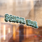 School Bluz-3D Fensteraufkleber (Blatt 2)