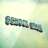 School Bluz-3D Fensteraufkleber (Blatt 3)