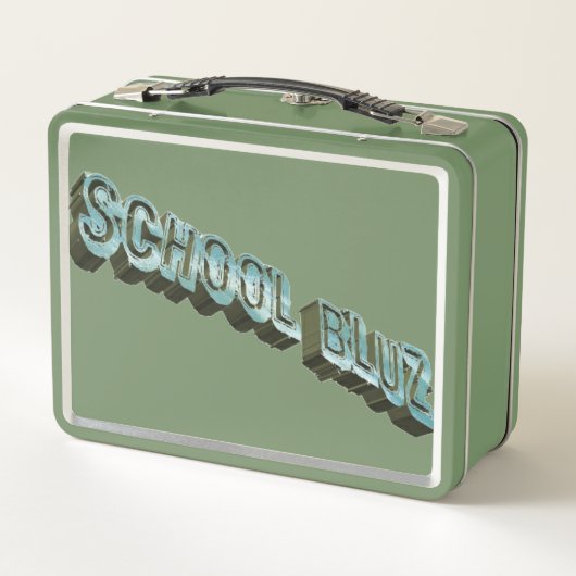 School Bluz-3D Metall Brotdose (Rückseite)