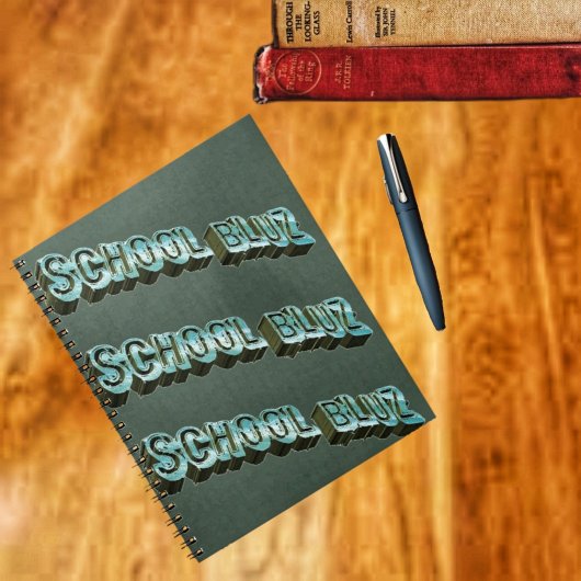 School Bluz-3D Notizblock