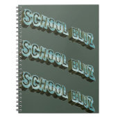 School Bluz-3D Notizblock (Vorderseite)