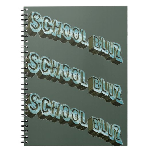 School Bluz-3D Notizblock (Vorderseite)