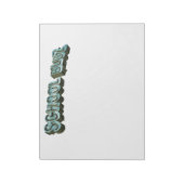 School Bluz-3D Notizblock (Rotiert)