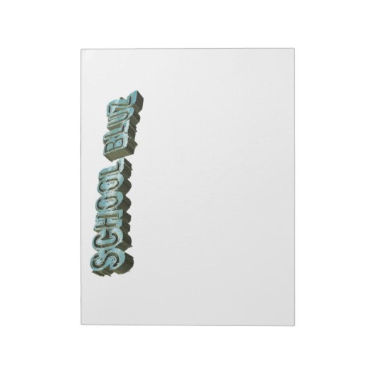 School Bluz-3D Notizblock (Rotiert)