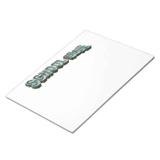 School Bluz-3D Notizblock (angewinkelt)