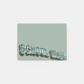 School Bluz-3D Post-it Klebezettel (Vorderseite)