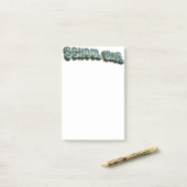 School Bluz-3D Post-it Klebezettel (Auf Schreibtisch)