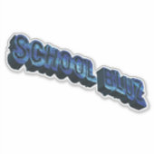 School Bluz-3DII Aufkleber (Vorderseite)