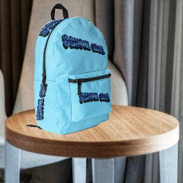 School Bluz-3DII Bedruckter Rucksack