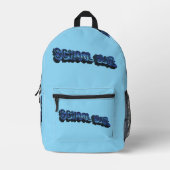 School Bluz-3DII Bedruckter Rucksack (Vorderseite)