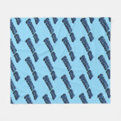 School Bluz-3DII Fleecedecke (Vorderseite (Horizontal))