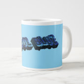 School Bluz-3DII Jumbo-Tasse (Vorderseite Rechts)