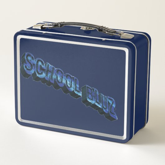 School Bluz-3DII Metal Lunchbox (Rückseite)