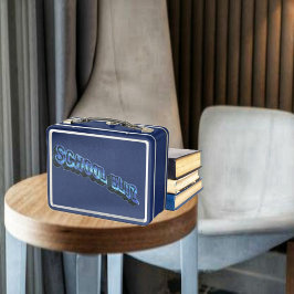 School Bluz-3DII Metal Lunchbox